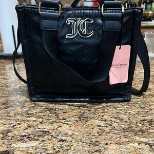 Juicy Couture Black Tote with Gold Accents